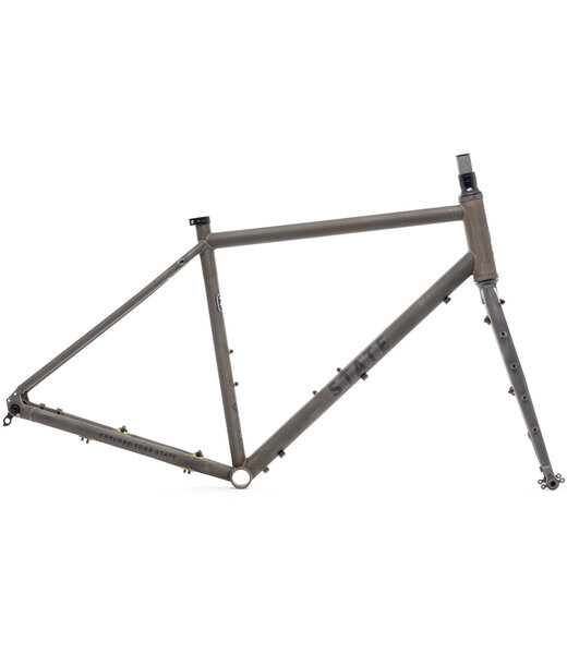 State Bicycle Co. Ensemble Cadre & Fourche, 4130 All-Road, UDH, Phosphate Brut (Acier Nu)