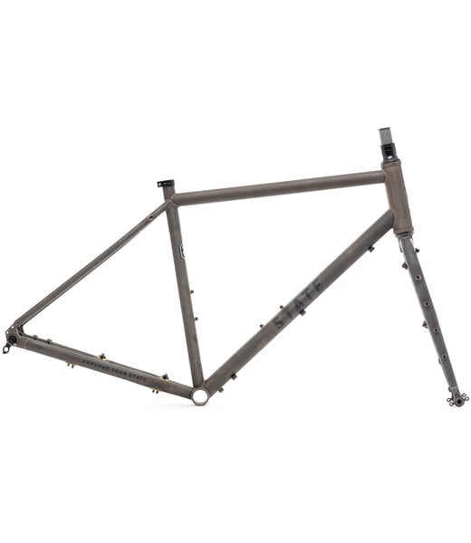 State Bicycle Co. Frame, 4130 All-Road, UDH, Raw Phosphate (Raw Steel)
