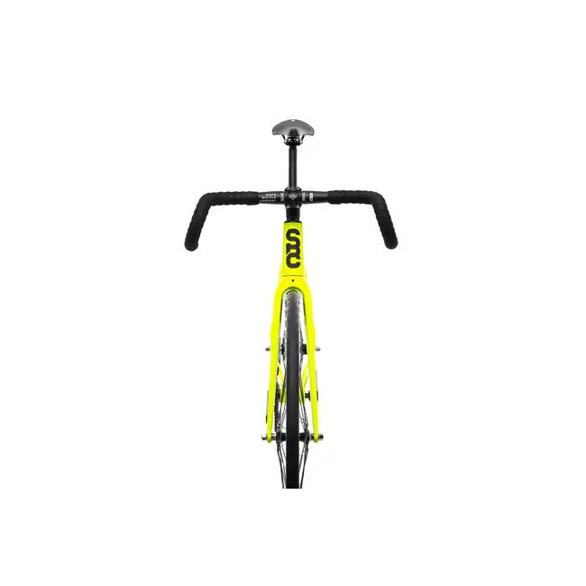 State Bicycle Co. 6061 Black Label v3, Vélo de piste à pignon fixe, Guidon de route, Jaune Volt / Noir