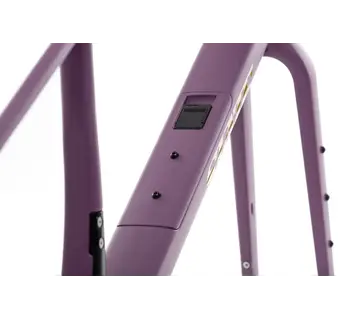 Cadre de vélo avec fourche, Vélo de Gravel, Carbon All-Road v2, Merlot Grisé (Mauve)