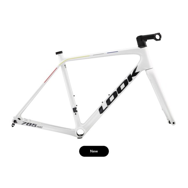 LOOK 785 HUEZ  2 Disc Pro Team White Satin Glossy -   Frameset