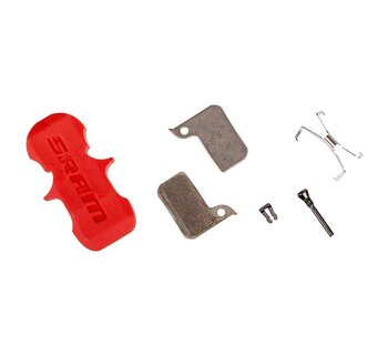 SRAM, Level TLM, Level Ultimate, HRD, Disc Brake Pads, Shape: SRAM Monoblock, Organic Quiet, Steel, Pair
