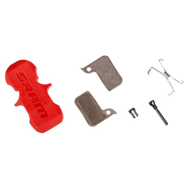 SRAM SRAM, Level TLM, Level Ultimate, HRD, Disc Brake Pads, Shape: SRAM Monoblock, Organic Quiet, Steel, Pair