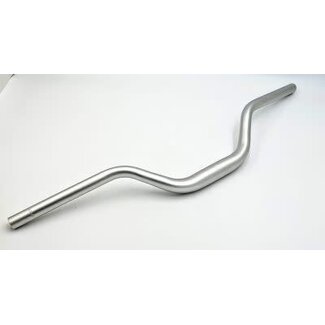 Handlebar 31.8mm silver alloy with 96mm rise