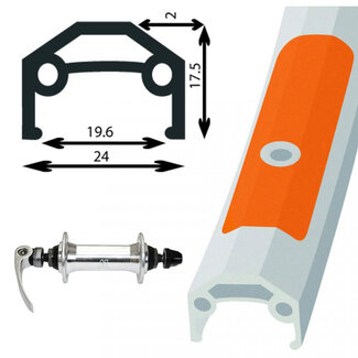 Front DAMCO 26" Silver QR