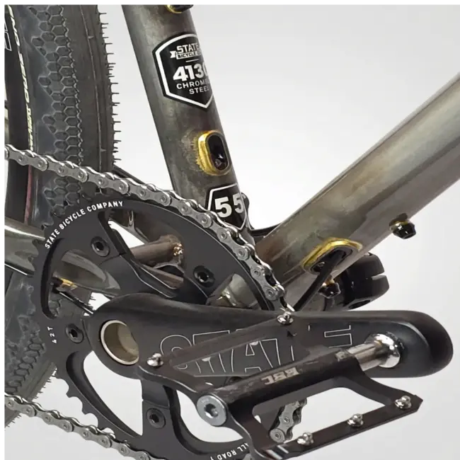 State Bicycle Co. IBIKE build: State 4130 raw steel All Road
