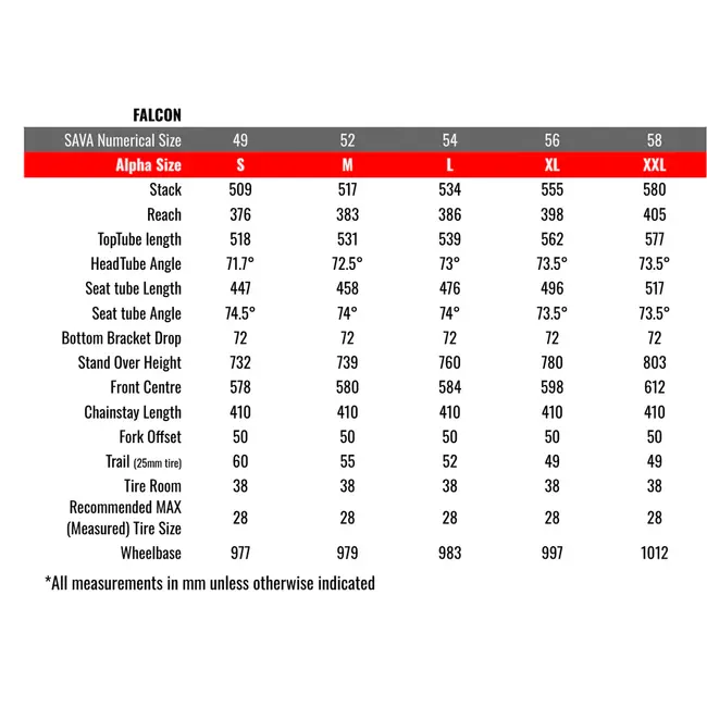 SAVA Falcon SR7.0 - 105 Di2