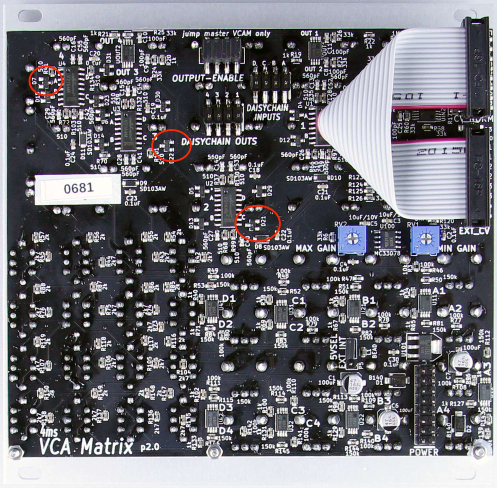 Vca Control 4ms VCA Matrix - Control Voltage