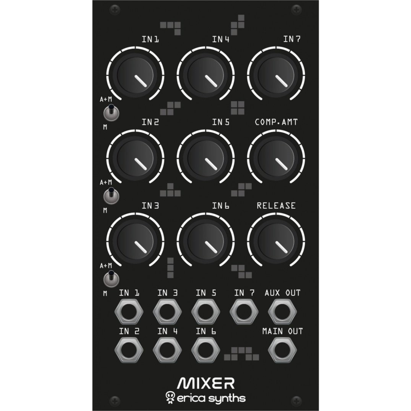 Erica Synths Drum Mixer Control Voltage