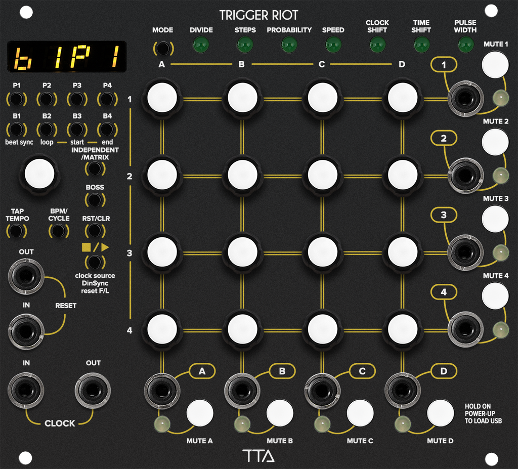 Tiptop Audio Trigger Riot, Black - Control Voltage