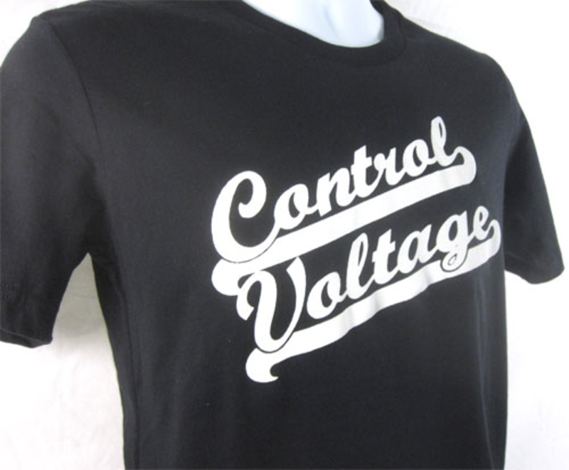 Control Voltage T-Shirt - Baseball Font