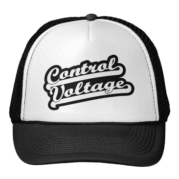 Control Voltage Control Voltage Trucker Hat, Baseball Font