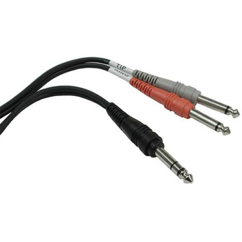 Hosa Cable, 1/4" Stereo to Dual 1/4" Mono, 6ft