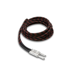 Hosa Guitar Cable, Cloth, Black/Red, 18ft