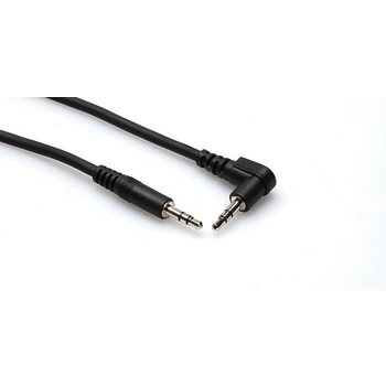 Hosa Cable, 3.5mm Stereo to Right-Angle 3.5mm Stereo, 5ft