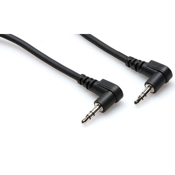 Hosa Hosa Cable, Right-Angle 3.5mm Stereo to Same, 8”