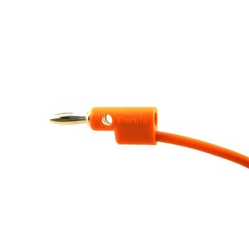 Buchla Banana Cable, 10”, Orange