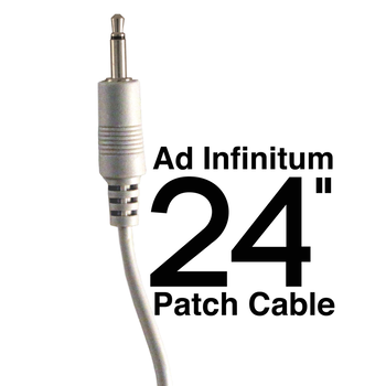 Ad Infinitum 3.5mm Patch Cable, 24”, Light Gray