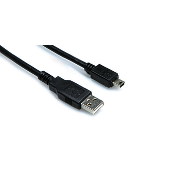 Hosa USB Cable, Type A to Mini-B, 6ft