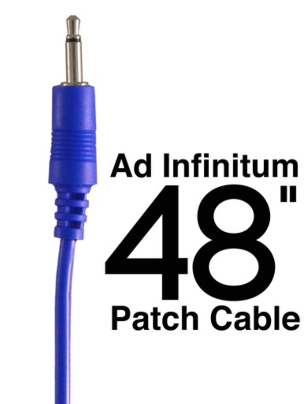 Ad Infinitum 3.5mm Patch Cable, 48”, Blue