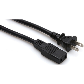 Hosa Power Cord, IEC-C9 (2-Prong), 18 Gauge, 8ft