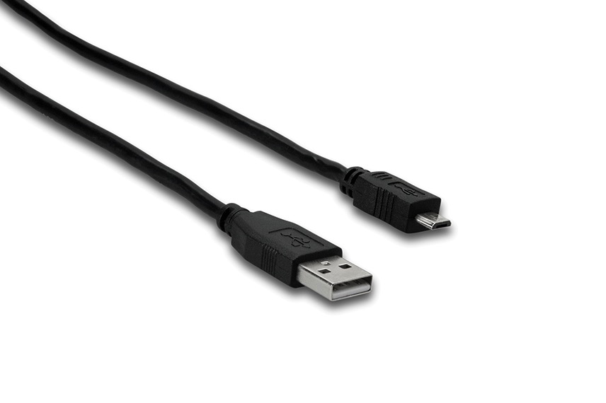 Hosa USB Cable, Type A to Micro-B, 6ft