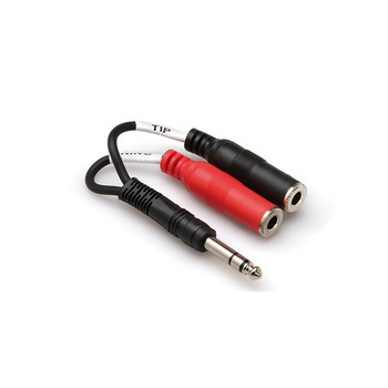 Hosa Y-Cable, 1/4" Stereo Male to Dual 1/4" Mono Female