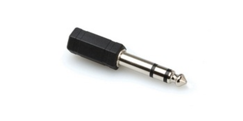 Hosa Adapter, 3.5mm Stereo to 1/4" Stereo