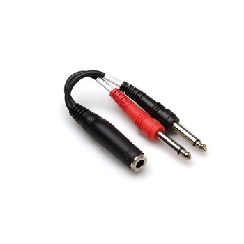 Hosa Y-Cable, 1/4" Stereo Female to Dual 1/4" Mono Male