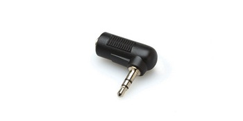 Hosa Adapter, 3.5mm Stereo Female to Right-Angle 3.5mm Stereo Male