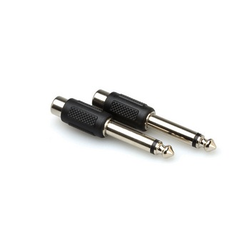 Hosa Adapter, RCA to 1/4", 2pk