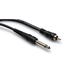 Hosa Cable, 1/4" Mono Male to RCA, 5ft