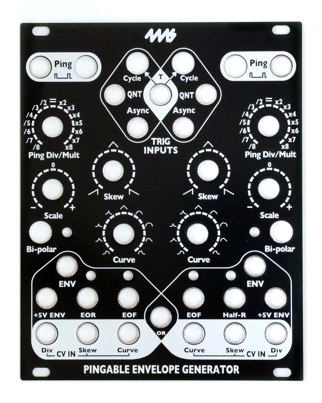 4ms PEG Faceplate - Black - Control Voltage