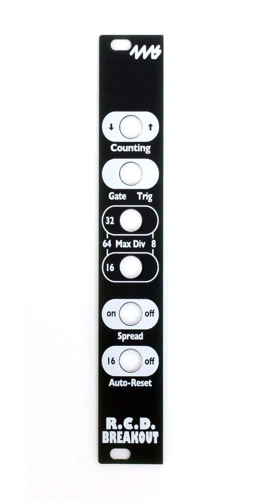 4ms RCDBO Faceplate - Black