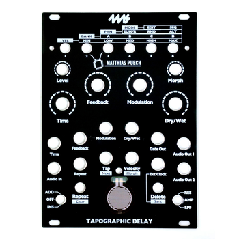 4ms Tapographic Delay (TD) Faceplate - Black