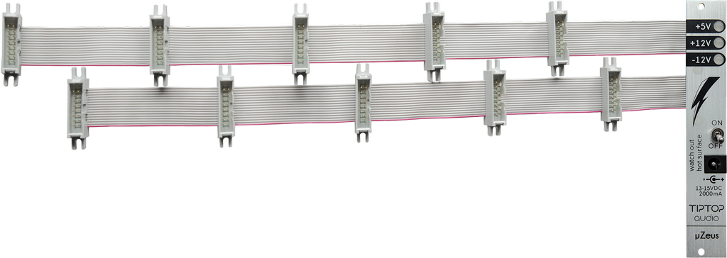 Tiptop Audio uZeus w/ Flying Busboard, Silver