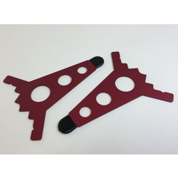 Intellijel 7U Joiner Plates (pair), Red