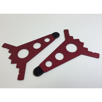 Intellijel 7U Joiner Plates (pair), Red, OPEN-BOX