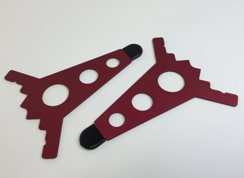 Intellijel 7U Joiner Plates (pair), Red