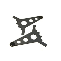 Intellijel 7U Joiner Plates (pair), Stealth/Black