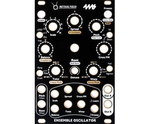 4ms Ensemble Oscillator Faceplate - Black - Control Voltage