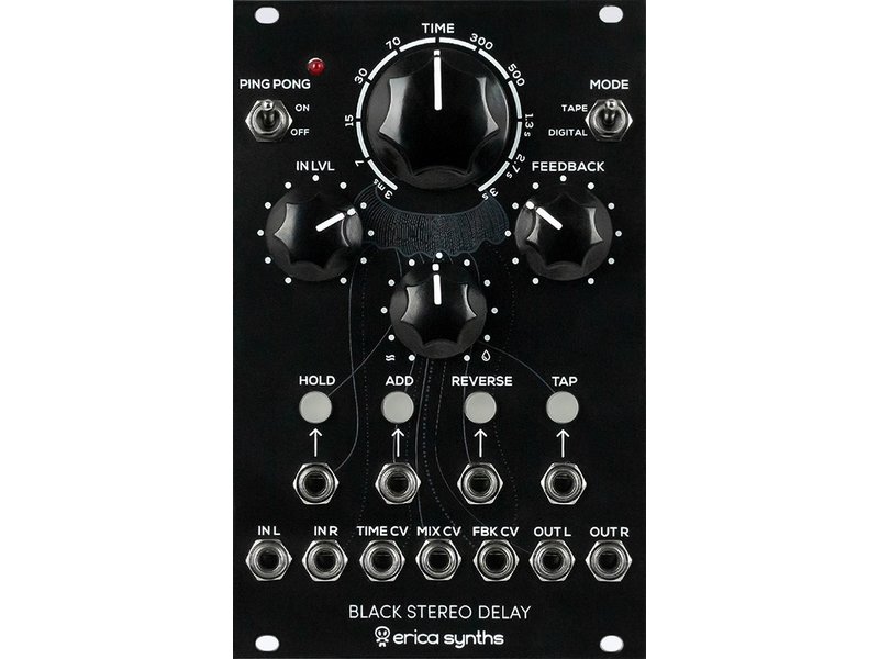 Erica Synth/ Black Stereo Delay モジュラーシンセ www.adesl.pt