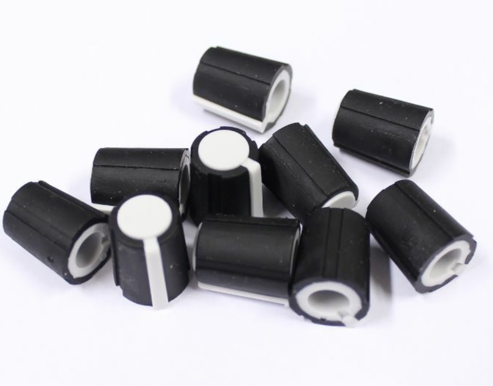 Make Noise White Flatted Knobs, Small, 10pk