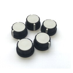 Make Noise White Flatted Knobs, Large, 5pk