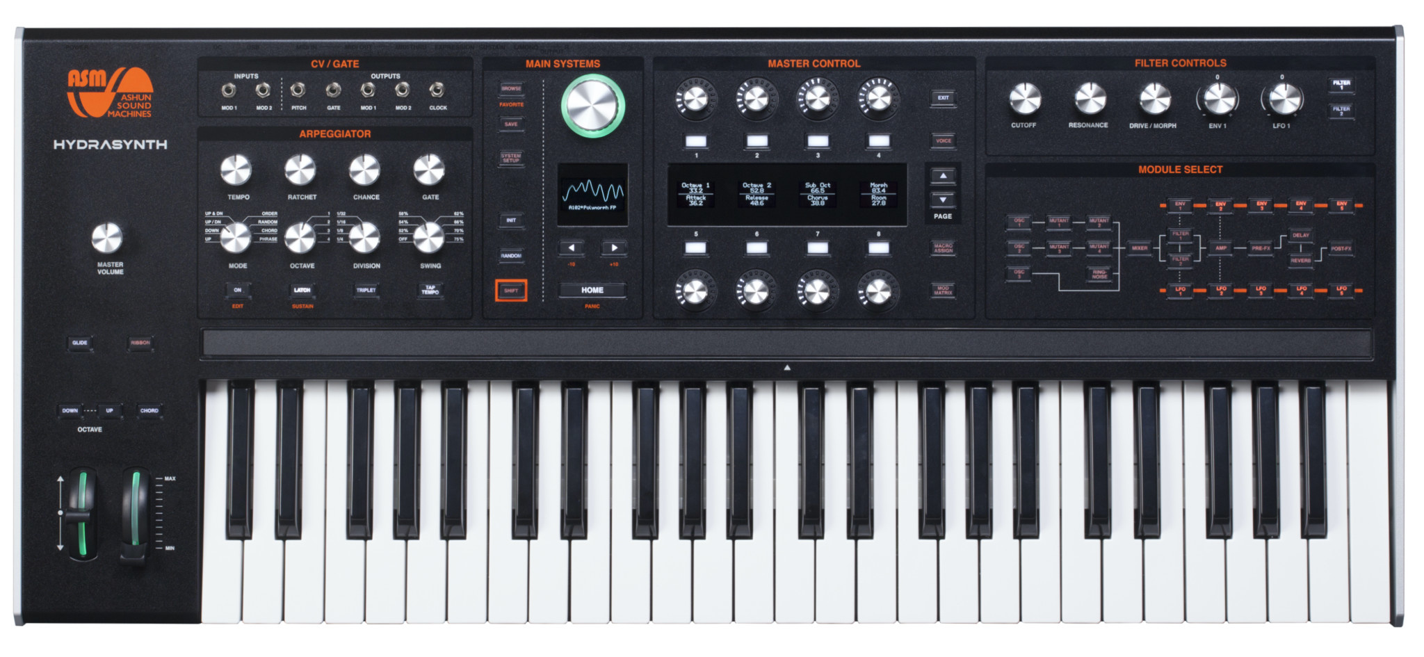 Ashun Sound Machines Hydrasynth Keyboard - Control Voltage