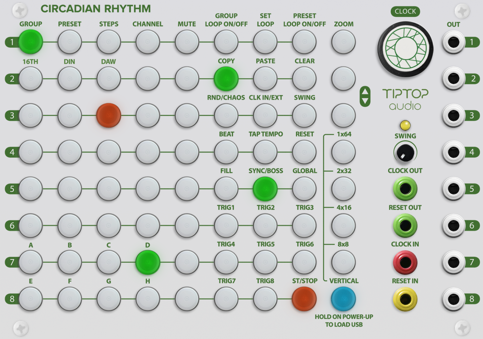 Tiptop Audio Circadian Rhythms, White