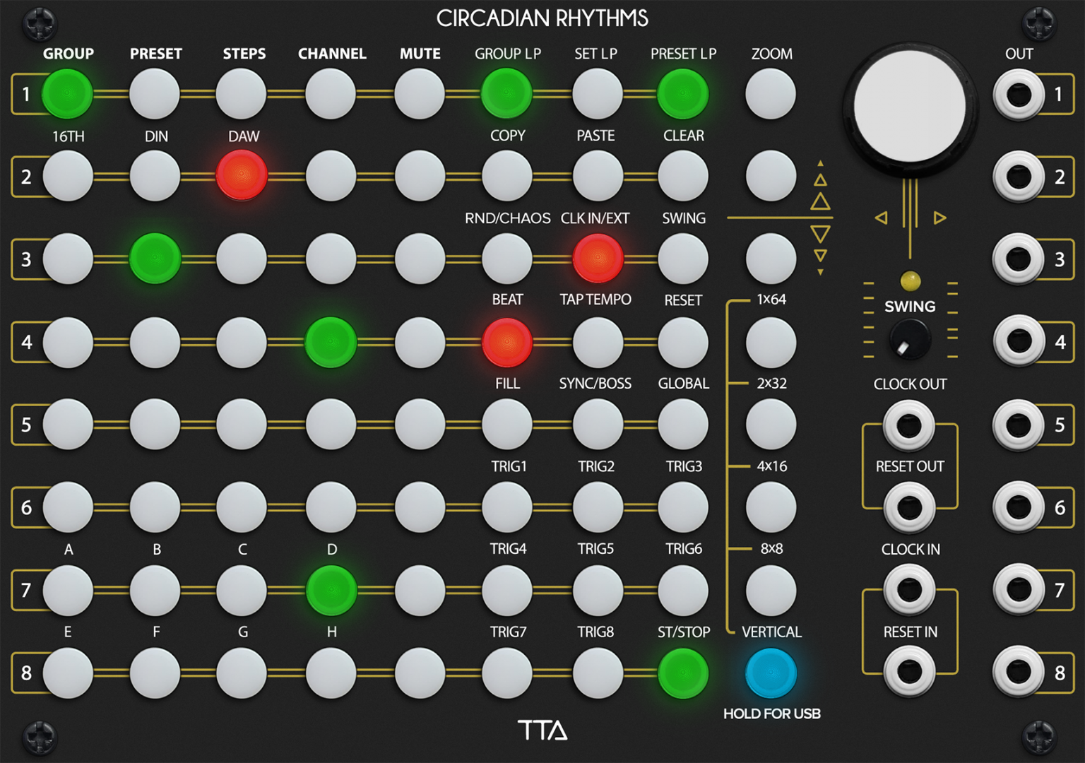Tiptop Audio Circadian Rhythms, Black