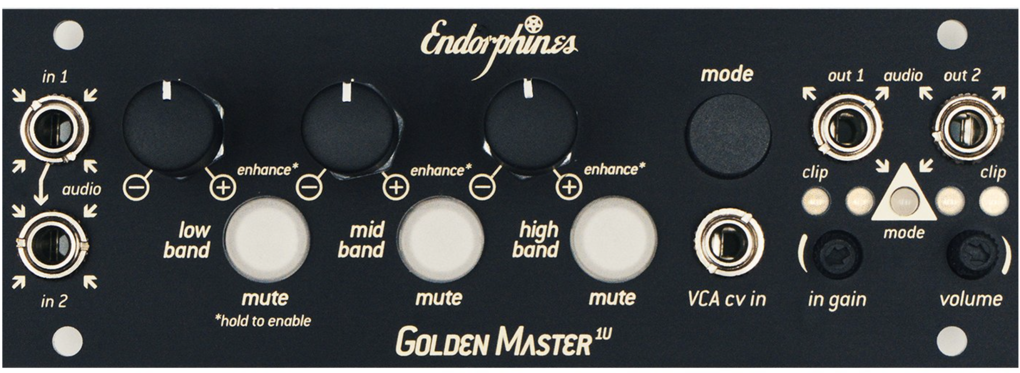 Endorphin.es Golden Master 1U - Control Voltage