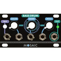 Mosaic 1U Bass Drum, Black