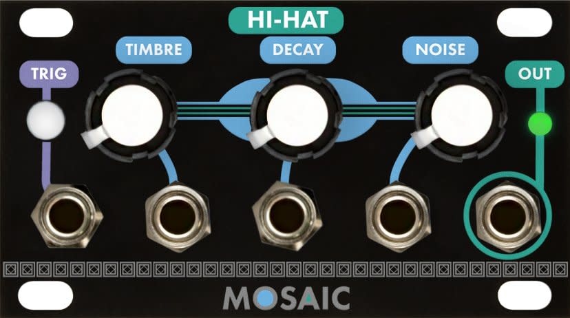 Mosaic 1U Hi-Hat, Black